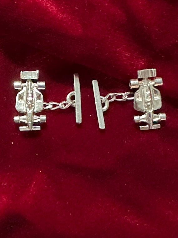 Brand New Sterling Silver .925 Pair of Indy Car C… - image 2