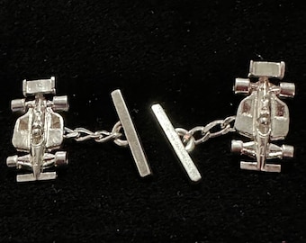 Brand New Sterling Silver .925 Pair of Indy Car Cufflinks 20x10x4mm - Commemorating the 1st Australian INDY Car GRAND PRIX-Gold Coast 1991-