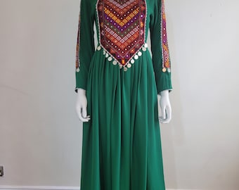 maxi dress European Arab Asian Clothes Afghani Maxi Afghan Dresses