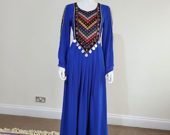 maxi dress European Arab Asian Clothes Afghani Maxi Afghan Dresses