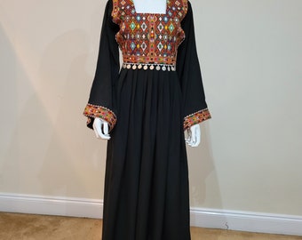 maxi dress European Arab Asian Clothes Afghani Maxi Afghan Dresses