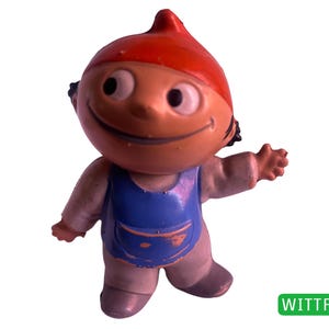 1960s ZDF Mainzelmännchen Goebel Figurine No. 6 rarity 11 cm Gummy Made in Germany