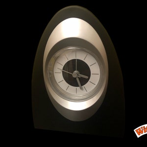 1980s Stylish Table Clock Alarm Clock Germany