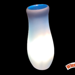 IKEA MYLONIT - hand-blown glass blue, 1980s, table lamp - B0217 Sweden