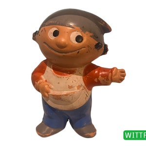 1960s ZDF Mainzelmännchen Goebel Figurine No. 1 Anton rarity 11 cm Gummy Made in Germany
