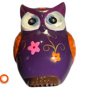1980s money box owl ceramic Austria 20 cm