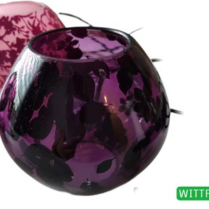 IKEA KNUBBIG Table lamp table lamp ball glass purple 12 cm- - bedside lamp - Sweden