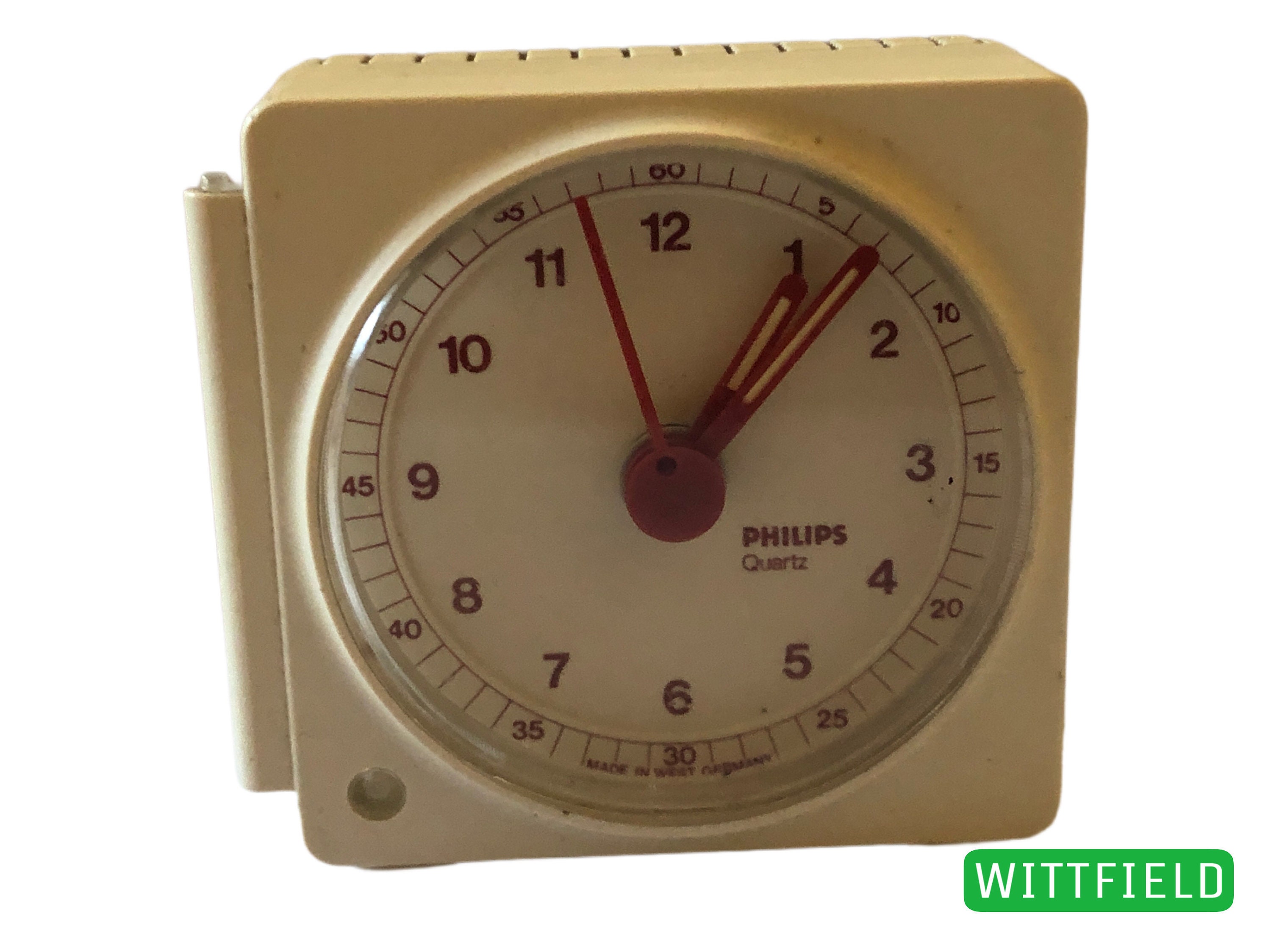 1980s Alarm Clock Philips Quartz Electric Travel Alarm Clock Etsy