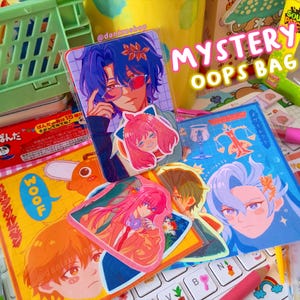 Mystery Art Grab Bag: B-Grade Anime, Kpop, Original Prints & Stickers