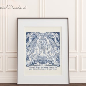 Catholic Wall Art - The Assumption of Mary - Catholic Home Decor - Catholic Gifts - Traditional Catholic Art - Digital Download - Printable
