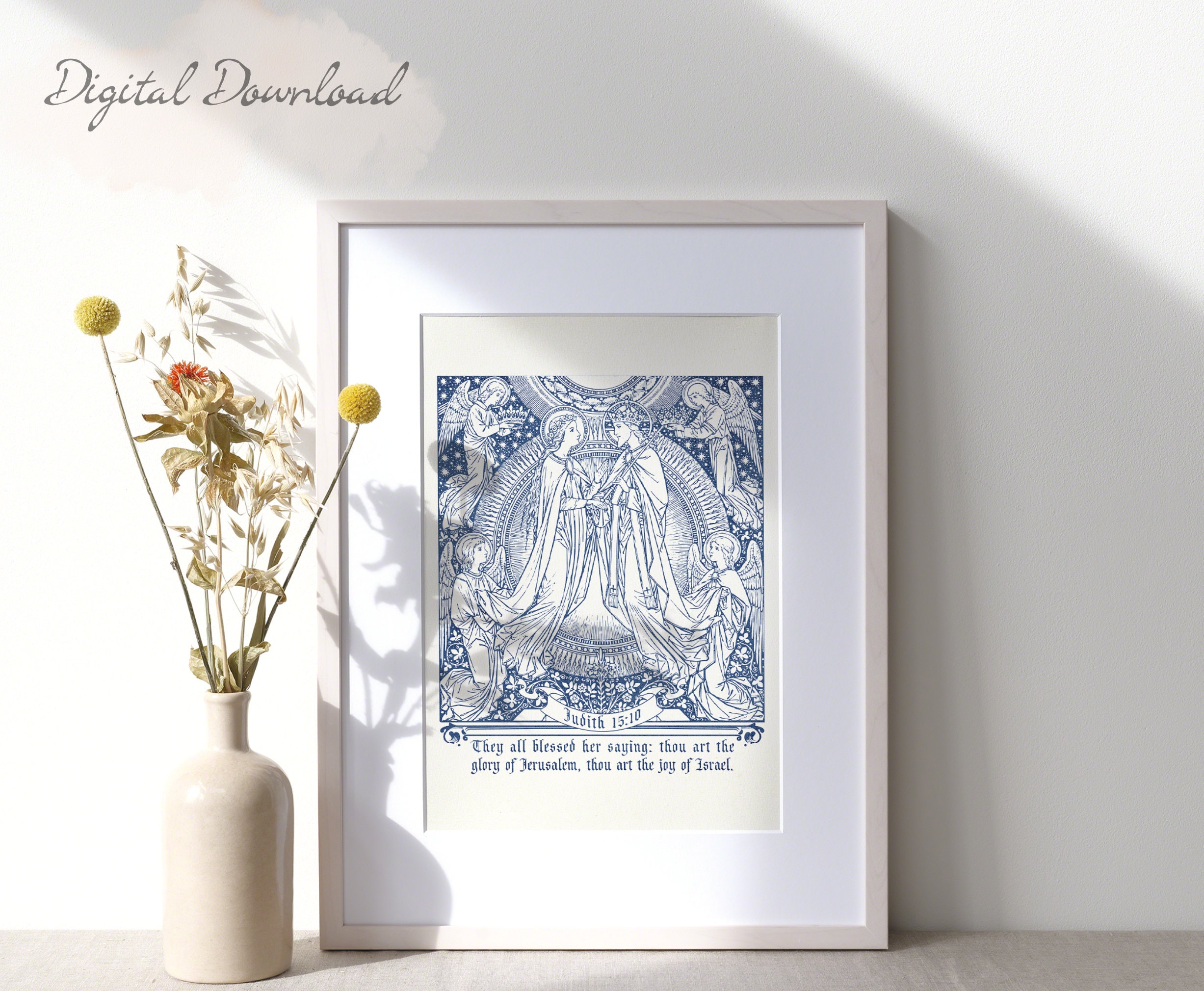 Catholic Wall Art - the Assumption of Mary - Catholic Home Decor ...
