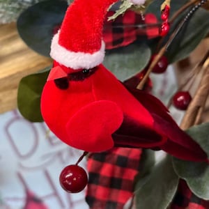 4&quot; Santa Cardinal With Clip
