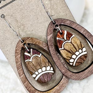 Lima láser para aretes: estilo boutique, grabado con estilo occidental chic, probada en múltiples láseres, incluidos glowforge y xtool, tendencia personalizada