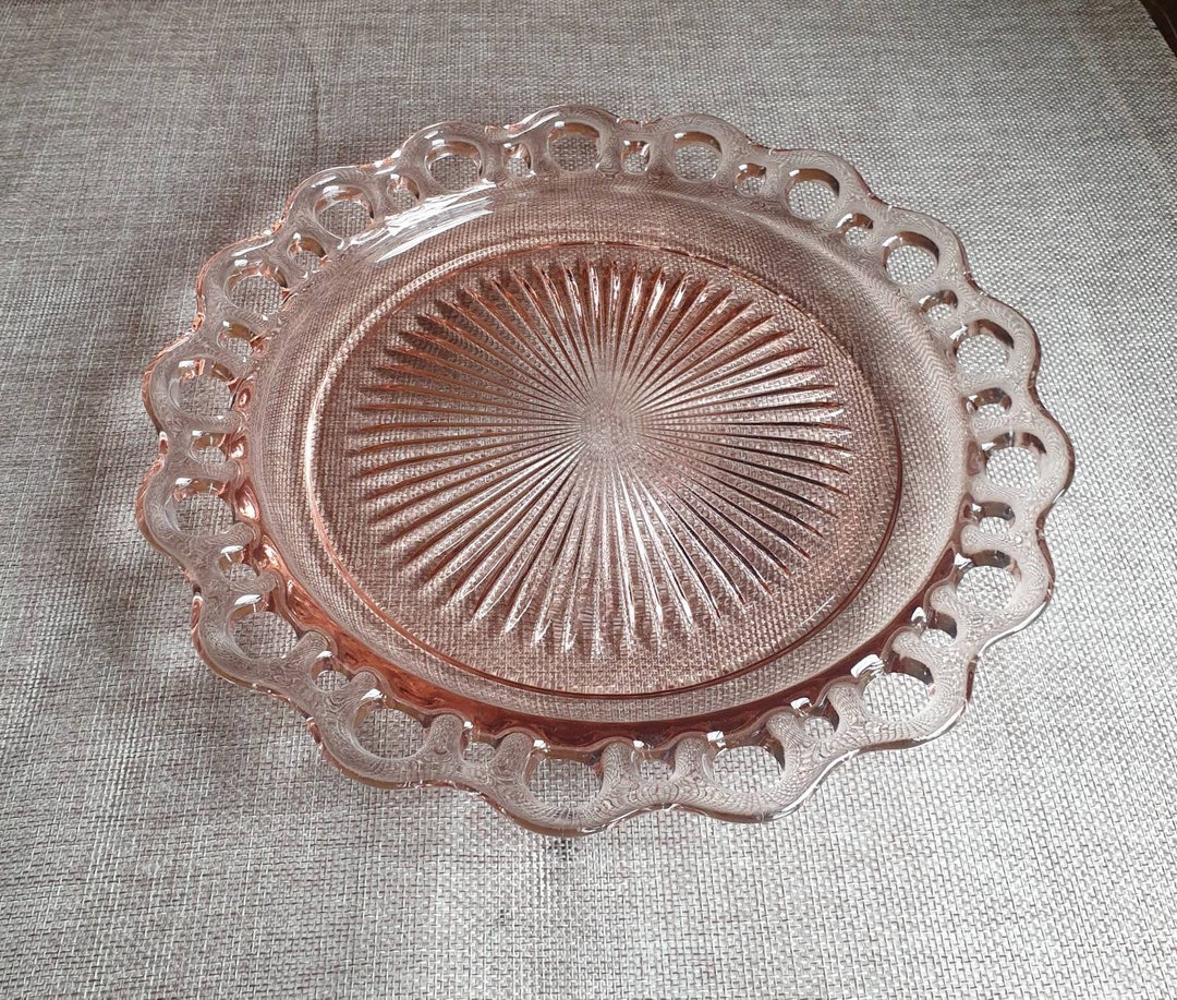 Anchor Hocking Old Colony Vintage Pink Depression Glass Open Etsy