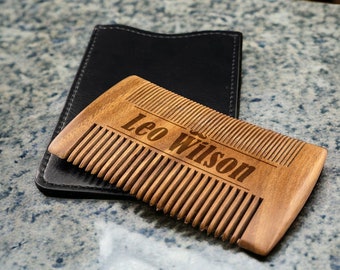 MAN GIFT! Beard Comb Personalized Wood Mustach Tamer Brush Grooming Gift Best Man Groomsman Favor Personalized Unique Present For Him