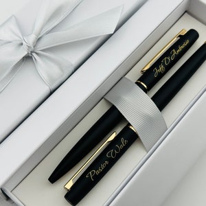 Personalized Pens, Officiants Gift, Custom Pierre Cardin Monza Blue Ink Pen, Co-Worker Appreciation Gifts,  Birthday Gift, Thank You Gift