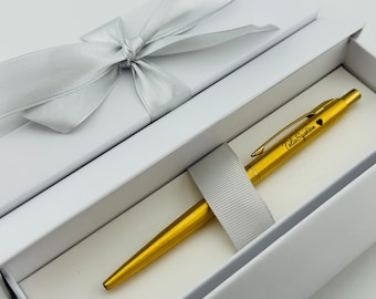 Personalized Pen Gold Classic Parker Pen, Custom Gift for Him, Gift for Mom Dad Brother Boss, Anniversary Gift, Husband, Groomsman Husband