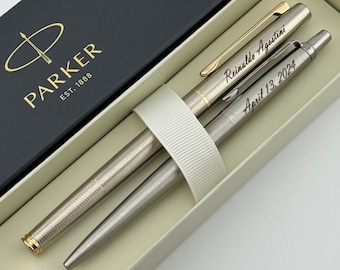 Personalized Pen Set Parker Pierre Cardin Engraved Pens, PHD graduation gifts, MBA Graduation, Teacher Appreciation Gift,  Сongrats Grad