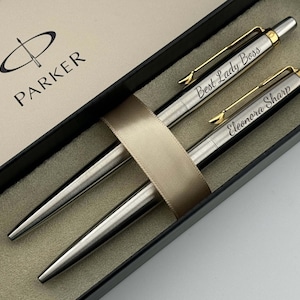 Engraved Parker Pen, Personalized Elegant Gift for Lady Boss, Custom Gift for Female Executive, Stylish Luxury Pen for Her, Mompreneur Pen