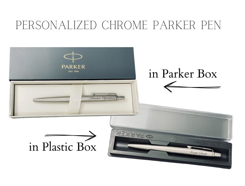 Personalized Parker Chrome Pen