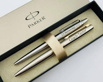 Personalized Pen Set Parker Pierre Cardin Engraved Pens, PHD graduation gifts, MBA Graduation, Teacher Appreciation Gift,  Сongrats Grad