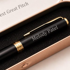 Engraved Parker Pen Promotion Gift, New Job Gift for Him Her, Internship Gift, Corporate Desk Accessory, Personalized Office Accessories image 1