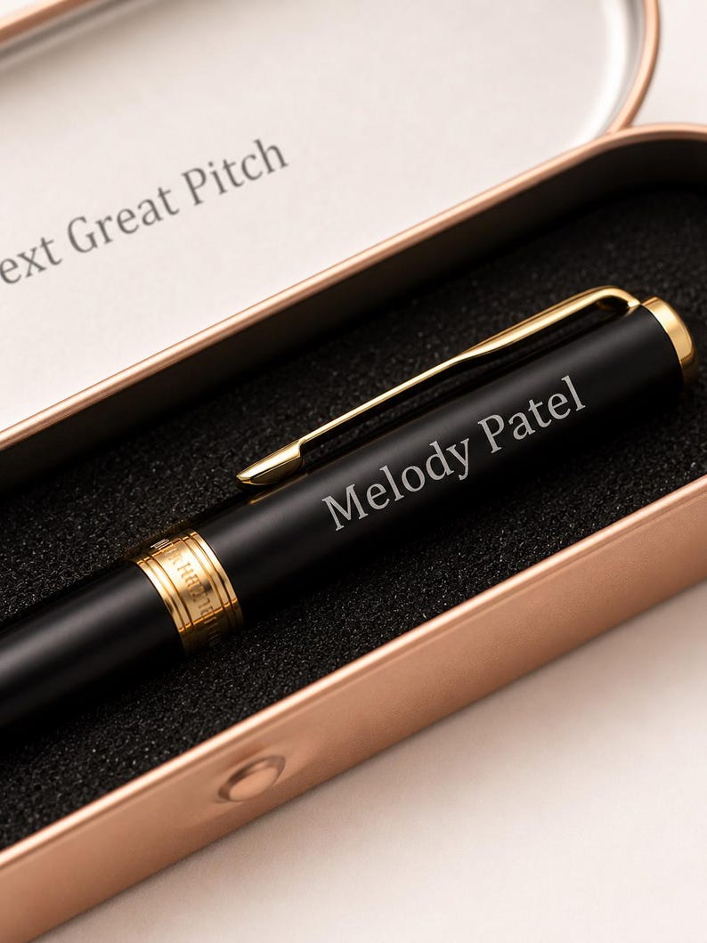 Engraved Parker Pen Promotion Gift, New Job Gift for Him Her, Internship Gift, Corporate Desk Accessory, Personalized Office Accessories image 1