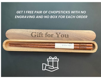 Custom Wood Chopsticks, Walnut Chopsticks, Personalized Party Favors, Wedding Anniversary Birthday Restaurant Chief Gift