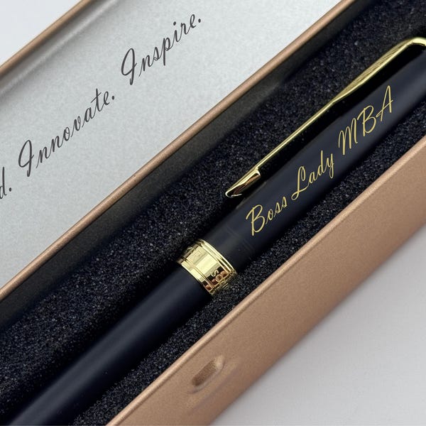 Custom Engraved Parker Pen, MBA Graduation Gift, Personalized Business Professional Accessory