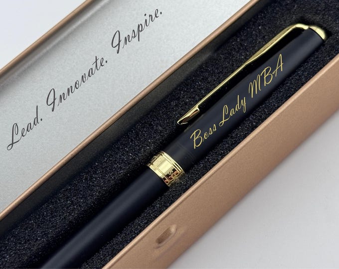 Custom Engraved Parker Pen, MBA Graduation Gift, Personalized Business Professional Accessory