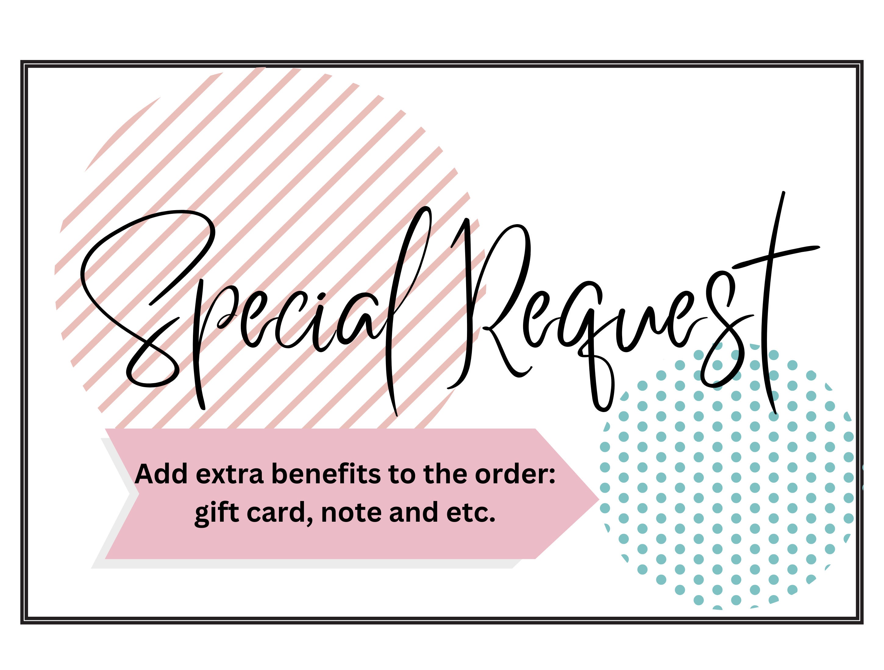 Fancy Request Special Request for Order - Etsy