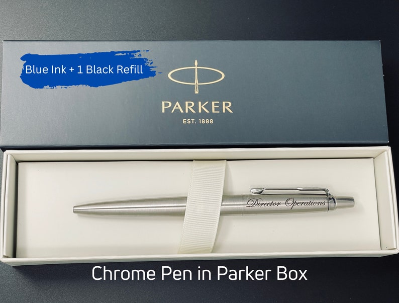 Personalized Chrome Pen in Parker Box