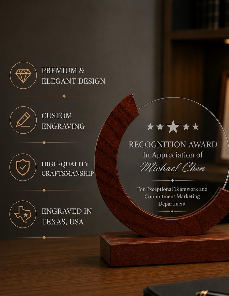 Custom Engraved Acrylic Plaque, Legal Recognition Award, Gift for ...