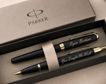 Personalized Gift for Dad, Custom Pen Parker Set, Custom Pen Gift for Him