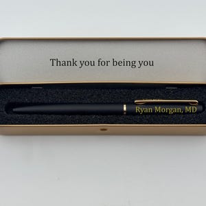 Personalized Pen, Custom Engraved Pierre Cardin Monza Pen in Tin Box, Personalized Present for Pediatrician, Engraved Pediatric Gift