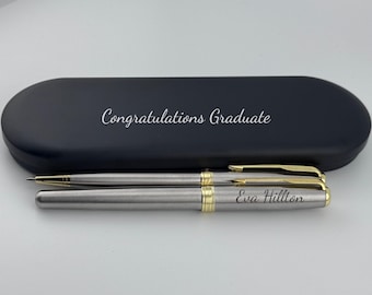 Custom Engraved Parker Pen Set – Unique Graduation Gift, Personalized Pen for Graduate, Meaningful Keepsake for Success