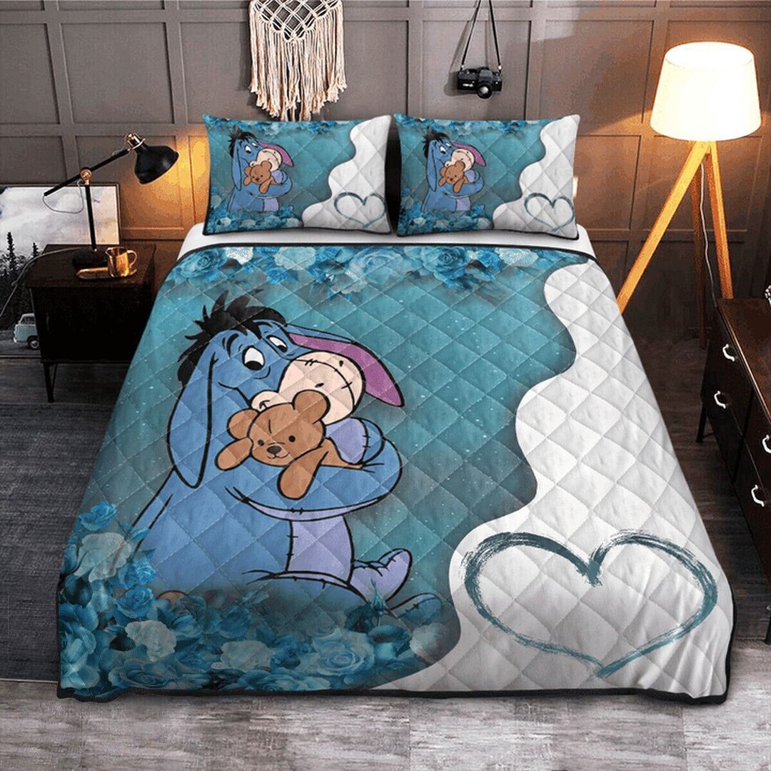 Winnie the Pooh Eeyore Quilt Bed Seteeyore Bedding Setpooh Etsy