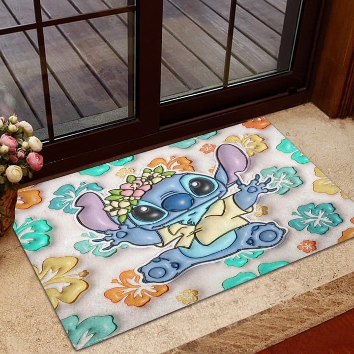 Stitch Ohana Door Mat Stitch Doormat Disney Etsy
