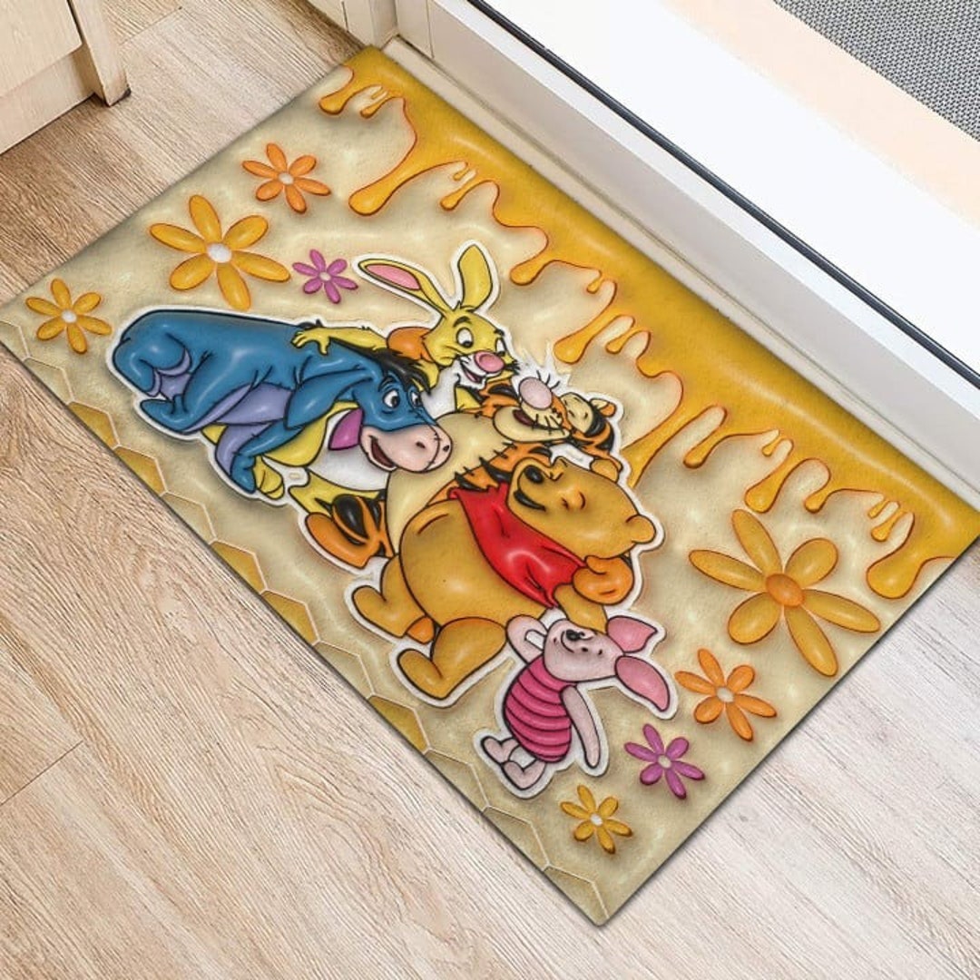 Winnie the Pooh Eeyone 3D Door Mat Pooh Doormat Disney Etsy
