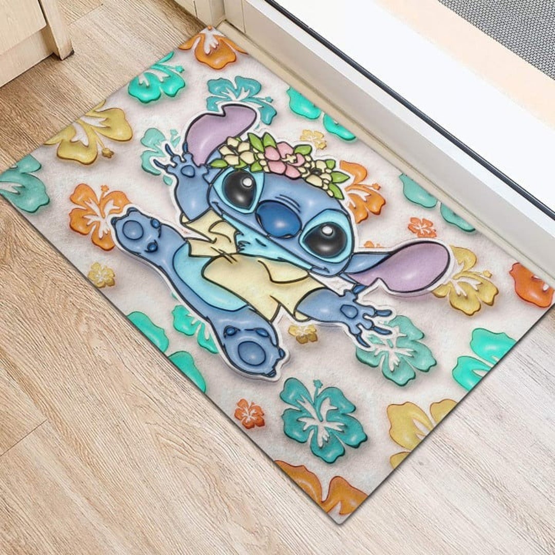 Stitch Ohana Door Mat Stitch Doormat Disney Etsy