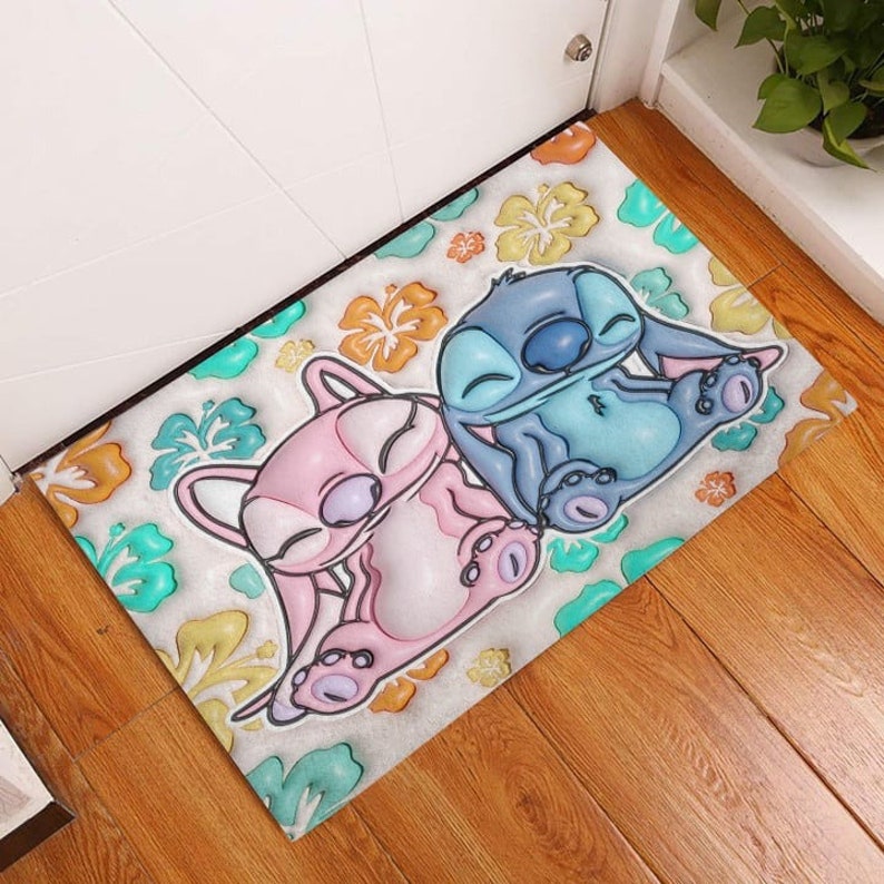 Stitch Ohana Door Mat Stitch Doormat Disney Etsy