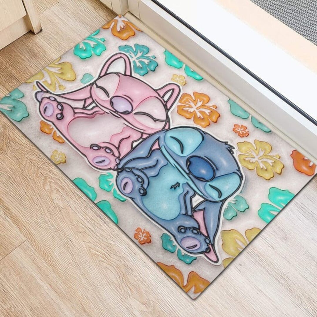 Stitch Ohana Door Mat Stitch Doormat Disney Etsy
