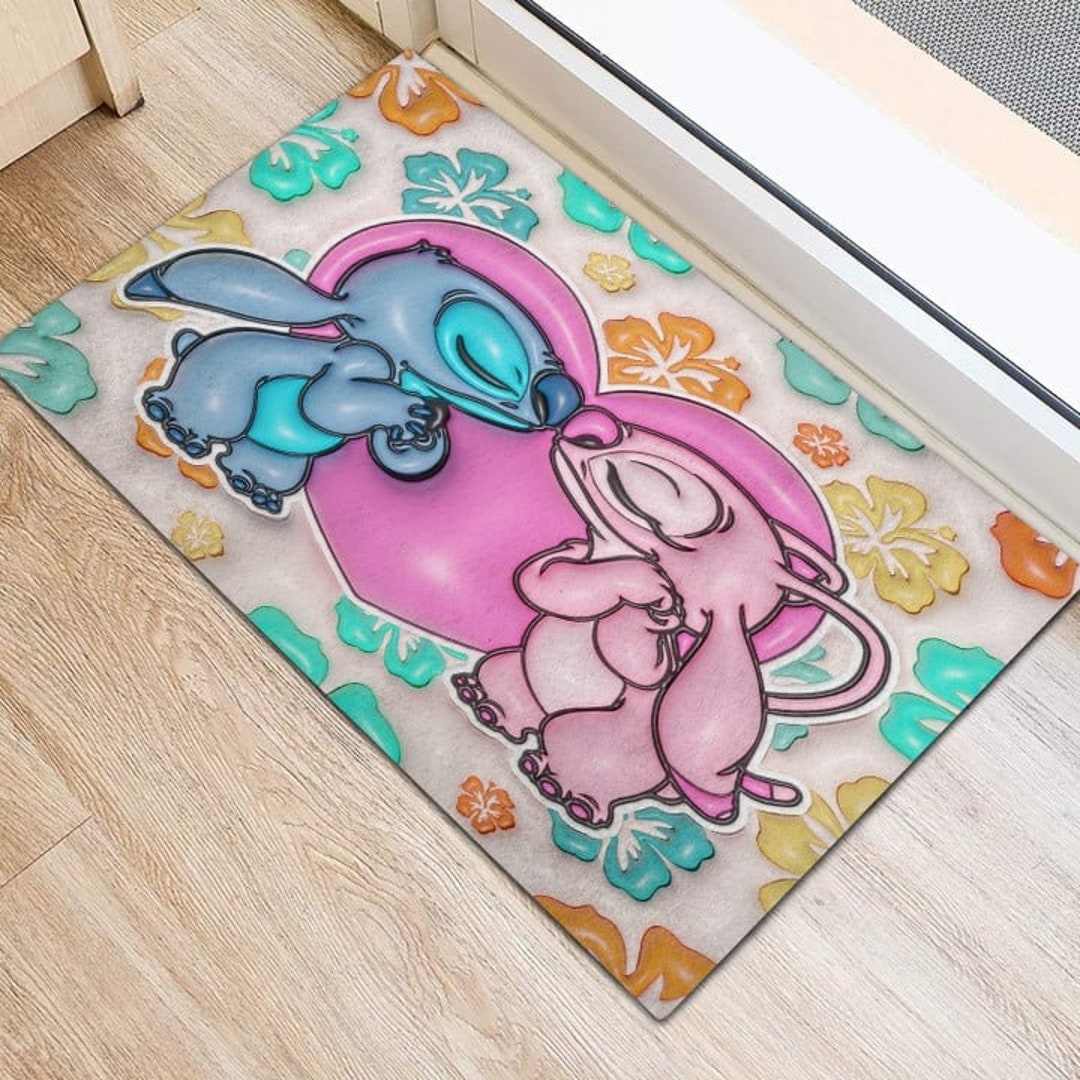 Stitch Ohana Door Mat Stitch Doormat Disney Etsy