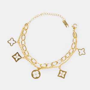Louis Vuitton Womens Charm Bracelet Monogram / Gold 17 – Luxe