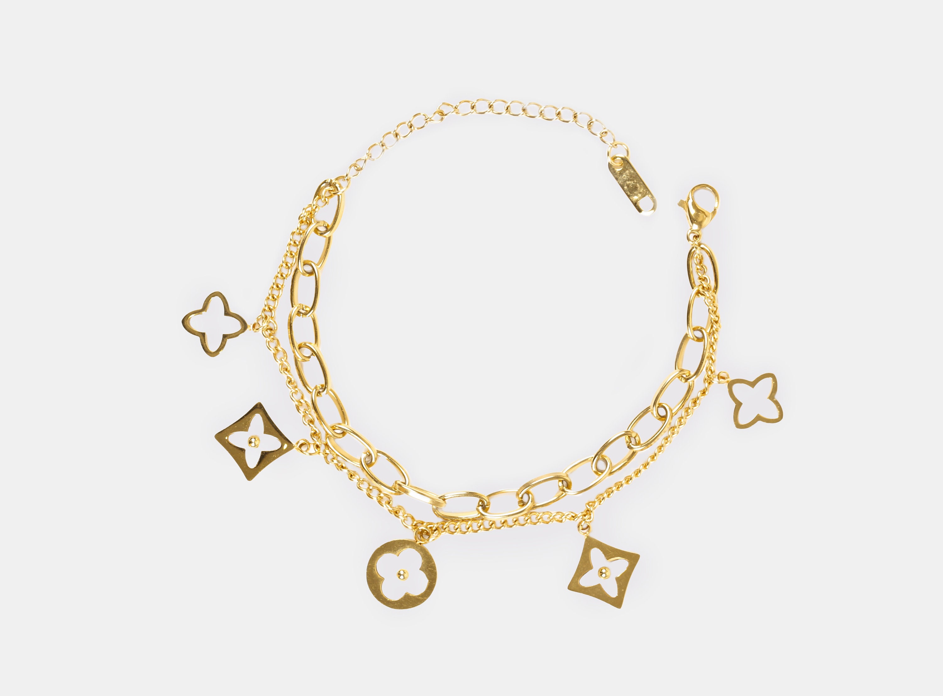 Louis Vuitton Vintage - Monogram Charm Bracelet - Gold Multi - LV Bracelet  - Luxury High Quality - Avvenice