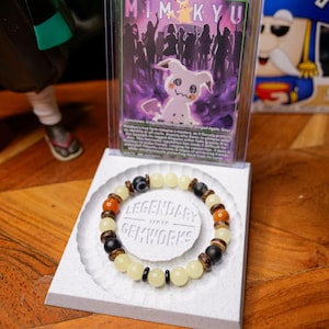Bracciale e biglietto ispirati a Mimikyu - Glow in the Dark, Gioielli, Regali Pikachu, Bracciale Pokemon