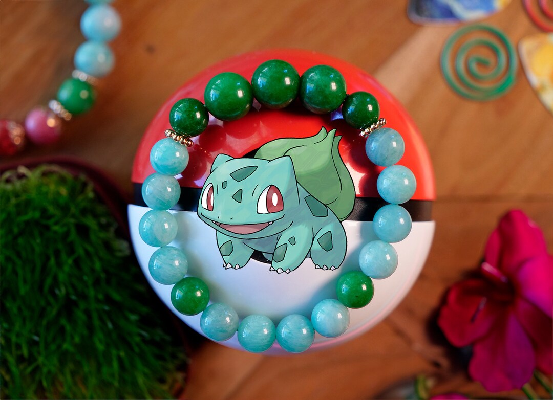 Bulbasaur Bracelet Pokémon Bracelet Starter Pokemon Jewelry Etsy