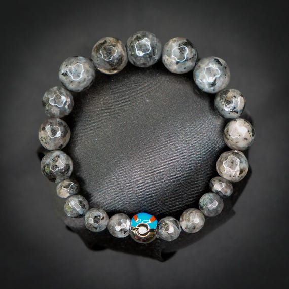Onix Inspired Gemstone Bracelet With Greatball Charm and Custom