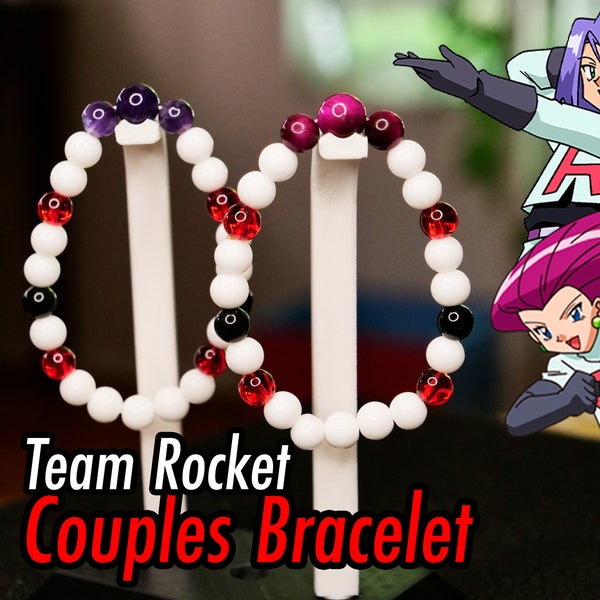 Team Rocket Friendship Bracelets, Jessie & James -  Pokémon Bracelet Pokémon Jewelry Pokémon Fashion