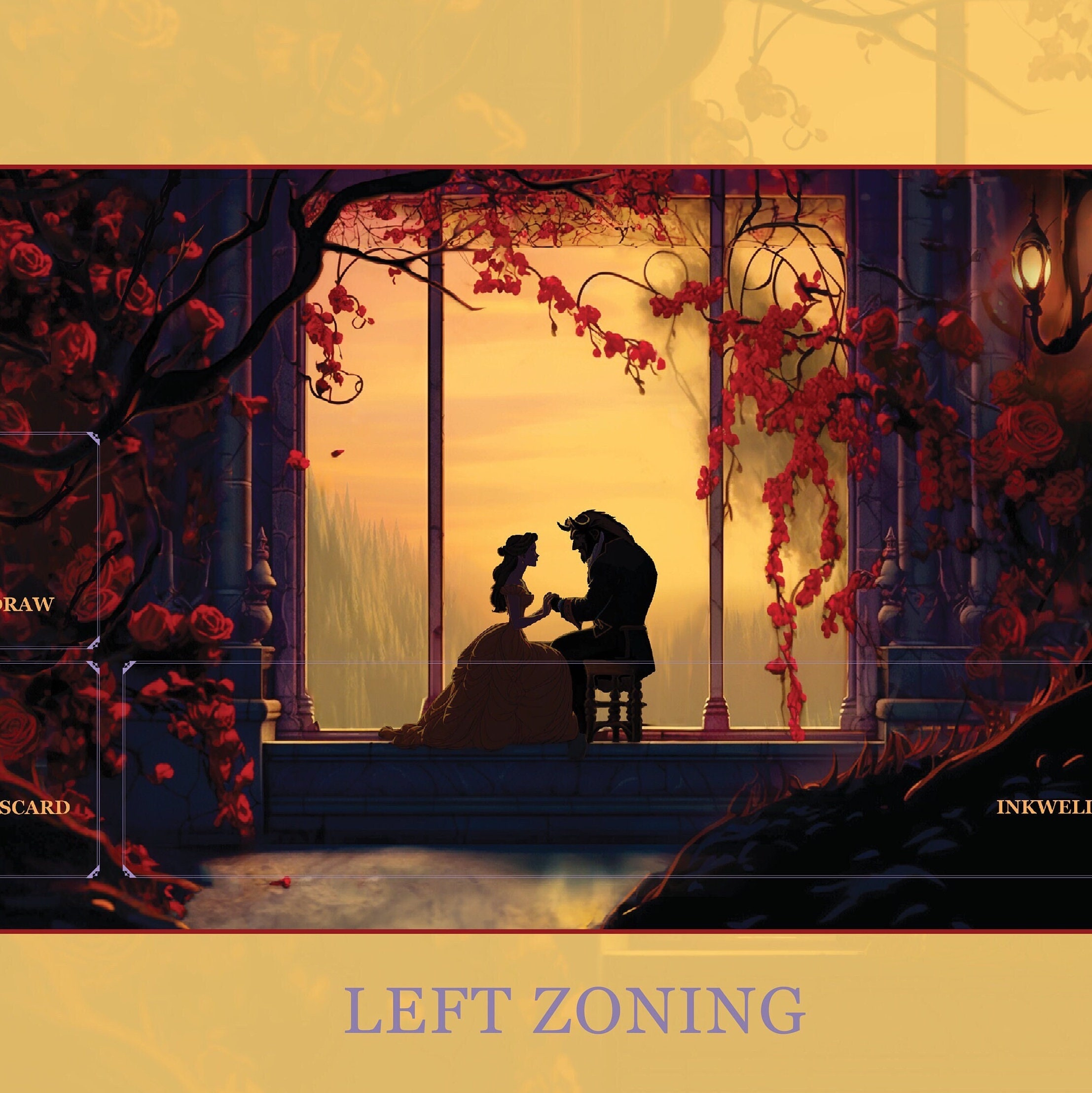 Playmat Beauty and Beast LEFT Lorcana Zone Compatible, Trading Card Game  Mat, Desk Mat, Unofficial - Etsy Sweden